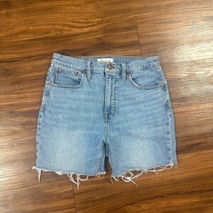 Madewell Denim Frayed Hem Shorts